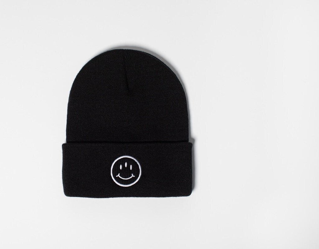 Embroidered Knit Beanie