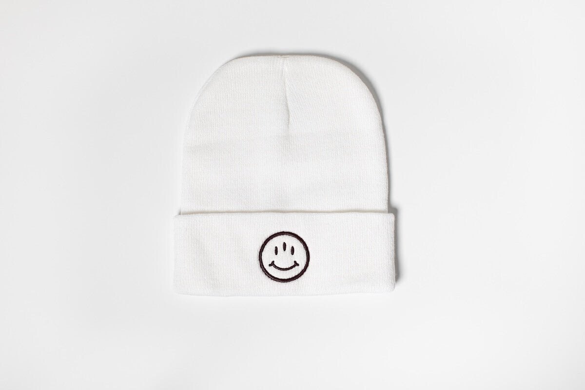 Embroidered Knit Beanie