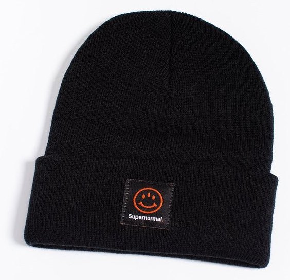 Patch Knit Beanie